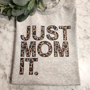 Just mom it shirt mama cheetah print cute popular trending